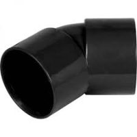 Waste PF 40mm 45 Deg Bend – Black