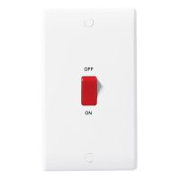 2 GANG PLATE 45A SWITCH
