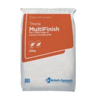 British Gypsum Thistle MultiFinish Coat Plaster 25kg