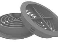 Circular Soffit Vent Grey